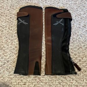 Freejump Half Chaps X-Small Tall Brown